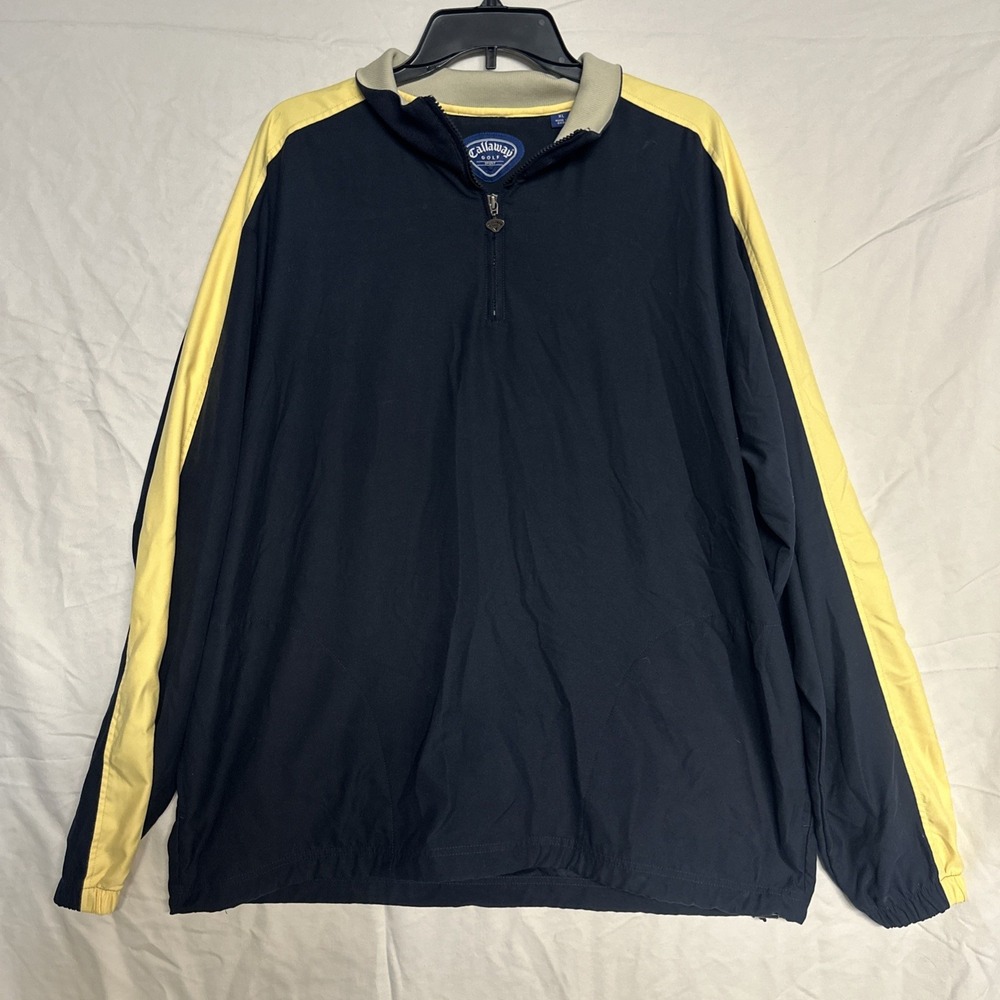 Callaway Golf Quarter (1/4) Zip Lightweight Peacoat Heather Blue Size XL